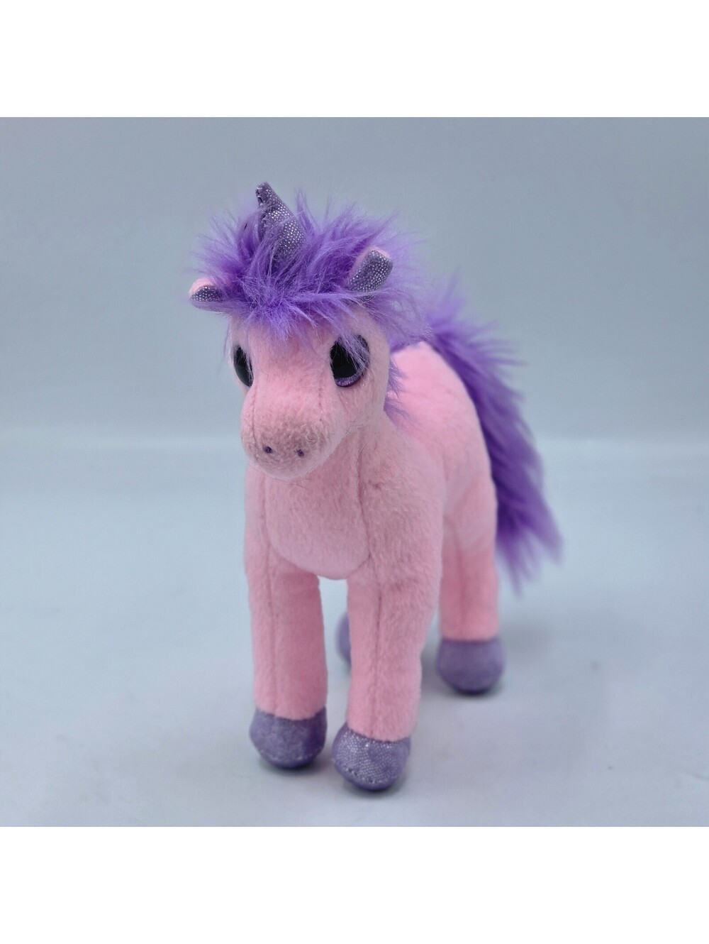 TY Beanie Babies CHARMING PINK & PURPLE UNICORN 7" Plush Stuffed Animal